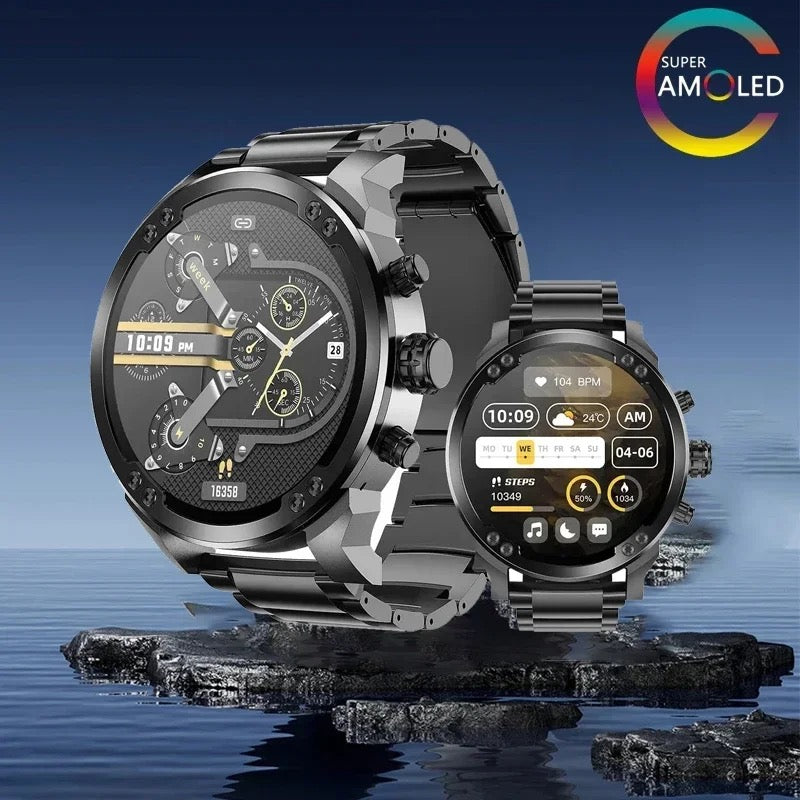 【SACOSDING】2024 New 900mAh Smart Watch  Men  with Call - Waterproof Tracker Voice Control Sports Smartwatch for Android/iOS For Xiaomi