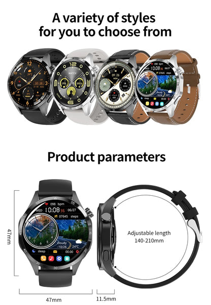 【SACOSDING】For Huawei Xiaomi Smart Watch Men NFC GPS Tracker AMOLED 360*360 HD Screen Heart Rate Bluetooth Call SmartWatch 2024 Men's Watch