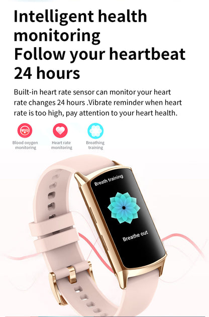 【SACOSDING】Smart Watch Fitness Tracker (Answer/Make Calls), 1.58" AMOLED Display