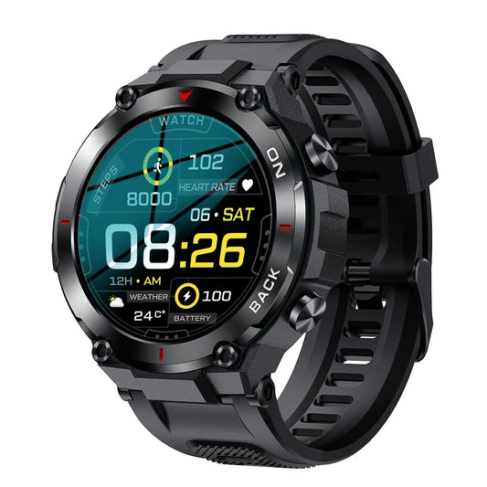 【SACOSDING】New GPS Position Men Smart Watch Military Outdoor Sport Fitness Super Long Standby Smartwatch IP68 Swimming Man Watch For Xiaomi